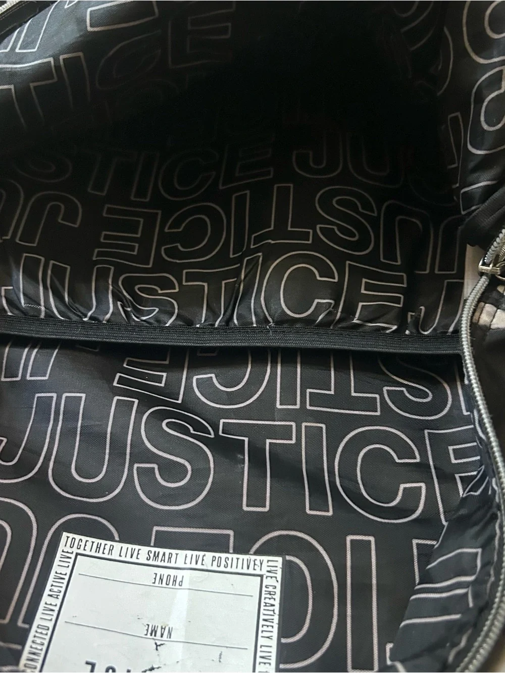 Justice Black Floral Backpack - Girls' School Bag